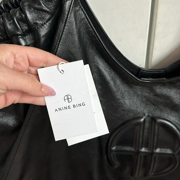 Anine Bing Black Leather Bag - Picture 7 of 16